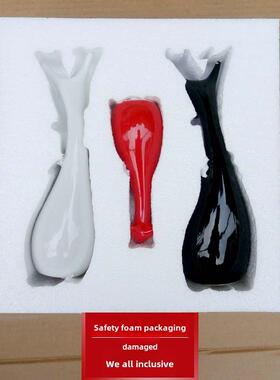 现代简单的三祇鹿的家庭可爱创意客厅卧室电视柜工艺品陶瓷装饰品