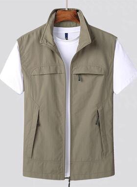 R 23325 Men's autumn winter slim vest 士秋冬修身立领马甲