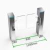 Office building turnstile face recognition access control access control and attendance all-in-one machine face recognition swing gate face recognition swing gate