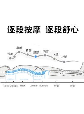 正品家德国GESS可折叠按摩床垫全身多功按摩能垫揉捏全气囊用按摩