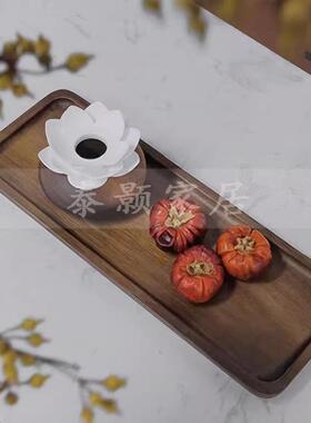 日本品质新中式厨房摆件组合竹食盒厨具套装装饰品样板间简约软装