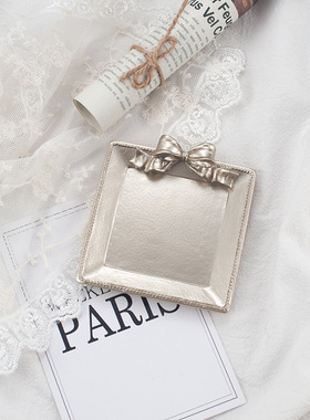 蝴蝶结ins复古树脂托盘装饰摆件