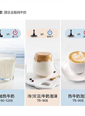 CafeLffe聚咖奶泡机电动打奶器家用自动冷热咖啡拿铁奶泡机201
