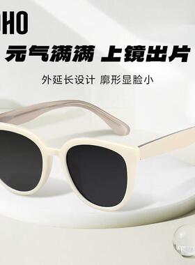 LOHO新款2026太阳眼镜女太阳眼镜偏光防晒紫外线复古圆框高级感度