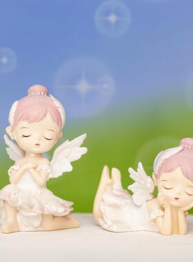 少心拉芭1720蕾女孩贝舞姿摆装件女生房间桌面饰蛋糕烘女焙汽车车