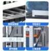 304 stainless steel heavy-duty shelves with adjustable perforated plates multi-layer storage warehouse basement cold storage racks