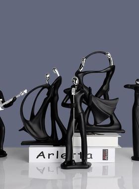 北欧现代音乐人物摆件工艺品创意办公室卧室书房家居软装饰小摆设