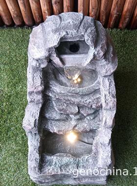 日本品质小假山流水公园室内户外庭院别墅通用园林艺景装饰喷泉摆