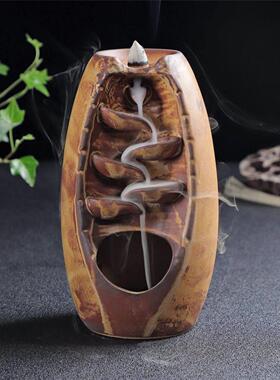 Ceramic Incense Burner Backflow Waterfall Smoke Censer 香炉