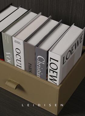 高级感帽间首衣饰整理抽屉式241201皮轻革收纳盒奢轻奢家箱具配套