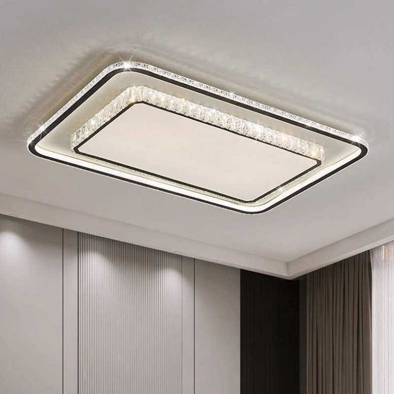 护眼水晶吸顶灯轻奢大气客厅灯简约现代长方形卧室灯餐厅灯具套装,淘宝优惠券,粉丝福利购,淘宝优惠卷