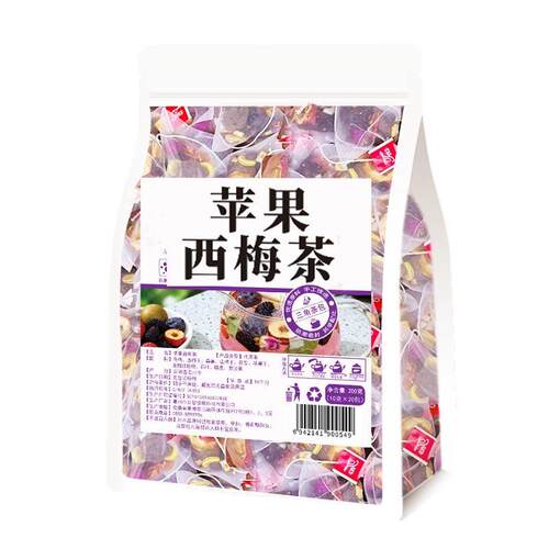 新疆包邮苹果西梅乌梅山楂消消茶荷叶玫瑰花水果茶男女养生茶包泡 - 图3