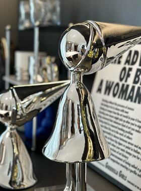 现代极电简镀海豚摆件树脂镂空几何酒店售楼NJ128饰处品物主题猫