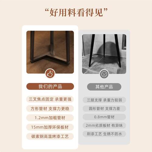 茶几小桌子客厅家用沙发边几可移动圆形边柜阳台茶桌小圆桌置物架 - 图2