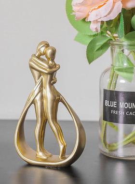 新家装饰品摆件高级感客厅创意情侣结婚礼物送新人伴侣一周年纪念