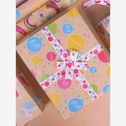happy birthday包装纸 wrapping paper christmas gift packaging - 图2