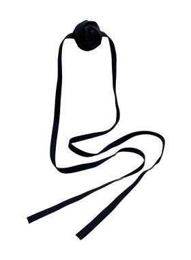 玫瑰花超仙复古氛围缎面项链项链