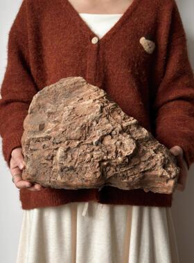 户外园林景观假石头彷真黄色玻璃纤维石头不规则千层石造景绿植搭