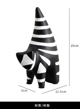 诚艺现代艺术猫摆件高级感抽象创意摆设样板间酒柜客厅家居装饰品