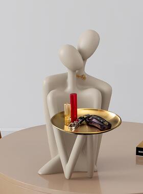 现品代抽象人侣物拥抱情收纳摆件七夕结婚礼婚物新礼送新BJ1695人