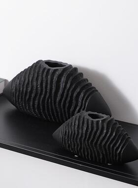 创意抽象艺术摆件电视柜玄关桌面摆设牛角包造型高级感小众装饰品