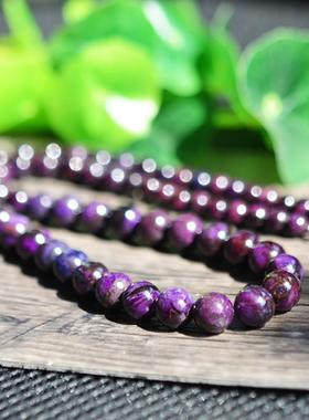 天然老油皇家紫舒俱来塔链项链复古优雅女饰品苏纪石6.8-10.3mm