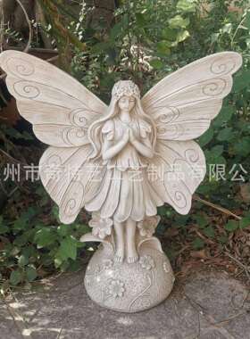 跨境亚马逊新品花园仙子树脂工艺品摆件园林庭院装饰品创意雕塑像