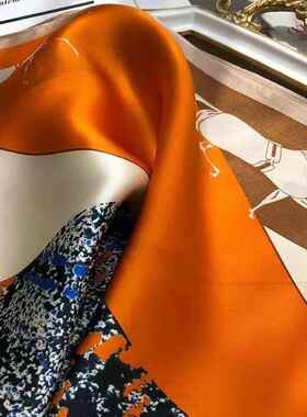 Floral Chiffon Scarf Women Lightweight Multi Purpose Sun