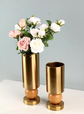 简约现代客厅茶几插干花瓶花器餐厅柜样板间酒店别墅摆件软装饰品