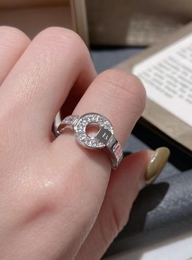 公价4.37w】99新宝格丽白金钱币满钻戒指AN854619正品尺码咨询