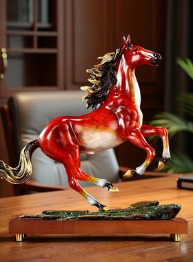 铜新祥彩铜千里马饰品成功马家居客厅书房装饰办公室马饰品礼品
