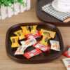 Bamboo plate walnut color dining tray simple hotel home tea set tea tray square dry tea table dinner plate