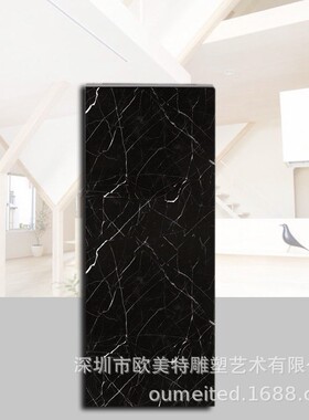 常规大理石黑白根酒店简约创意雕塑台摆件样板房玄关走廊艺术底座