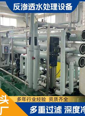 全自动反渗水透处理设备大型RO业反856渗净设备工去离子水处理透