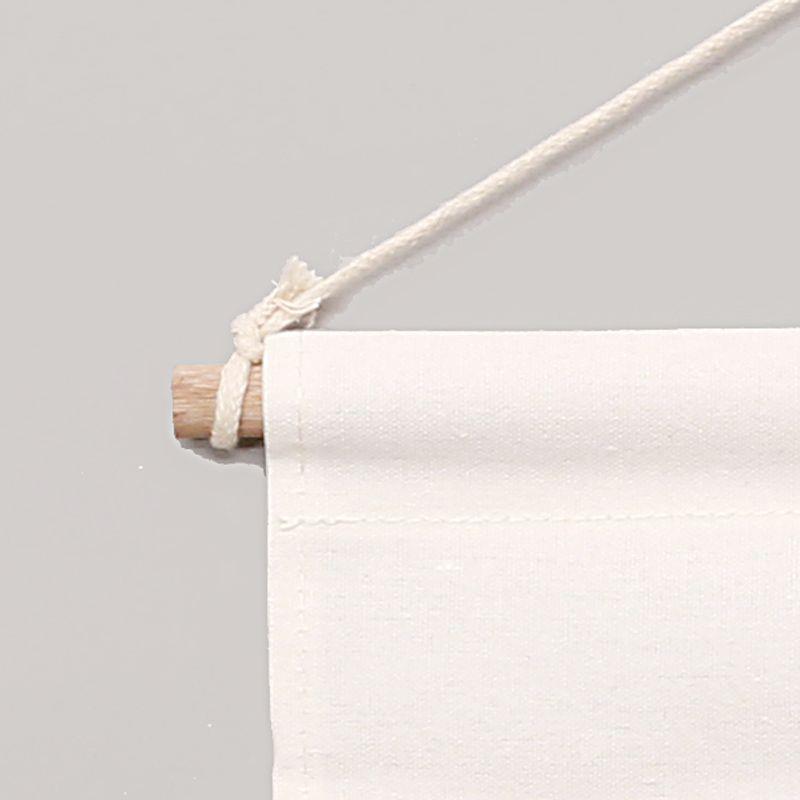 Home hanging bag storage bag wall hanging cartoon animal cotton and linen fabric art door wall hanging three pocket storage bag