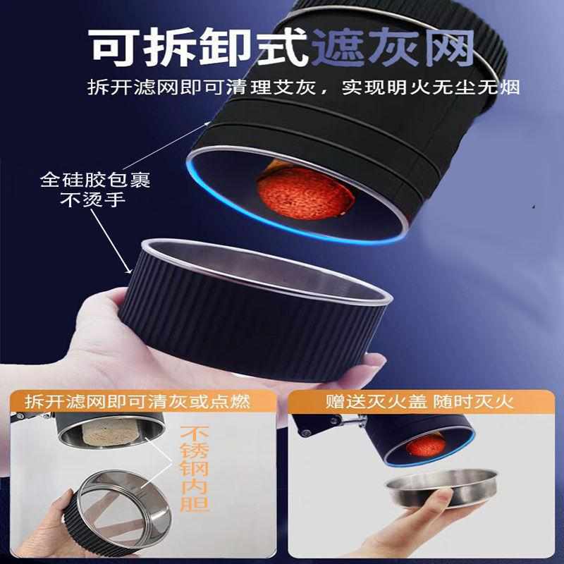 悬艾灸仪器雷火排烟防灸支架器排烟烫艾条灸吸烟一体机艾灸家用 - 图1
