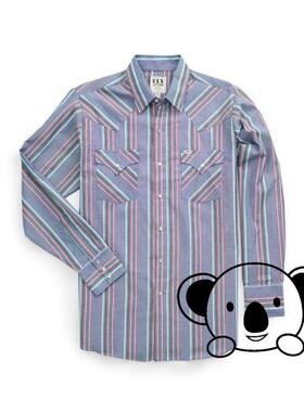 C 81171 Men's Western Striped Shirt 西部条纹衬衫