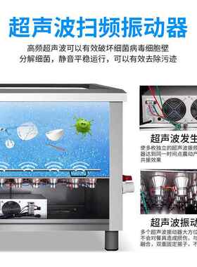 超声波XZ-CSB-D洗碗 商机用洗刷碗洗菜店机小龙虾清洗机碟饭酒店