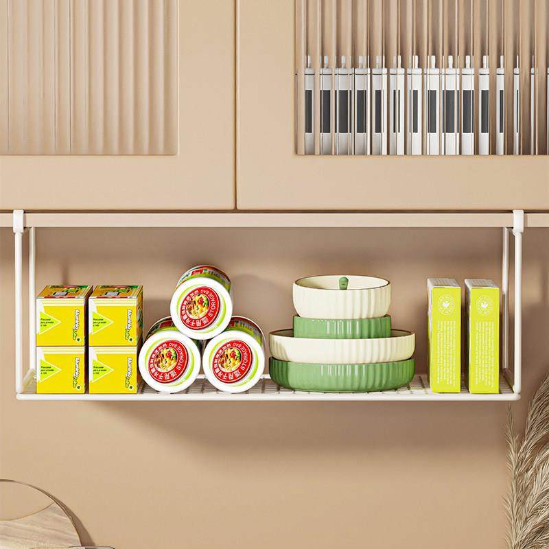 整体橱柜下挂架吊柜悬挂厨房置物架柜子加深分层挂篮柜内挂式收纳,淘宝优惠券,粉丝福利购,淘宝优惠卷