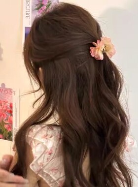 Dried rose small hair clip, versatile and elegant, suitable