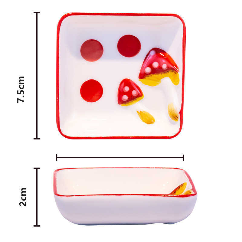 蘑菇陶瓷小碟子日式味碟厨房醋碟酱料碟调味碟小吃盘子酱油碟菜碟,淘宝优惠券,粉丝福利购,淘宝优惠卷