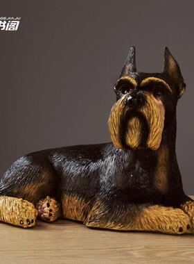 仿狗摆件工BKD2192艺品摆客厅酒柜真装饰玄关卧室房间家居设狗品