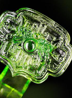 LO.GULEYA万事如意吉祥摆件家居摆设时尚装饰古法琉璃如意工艺品