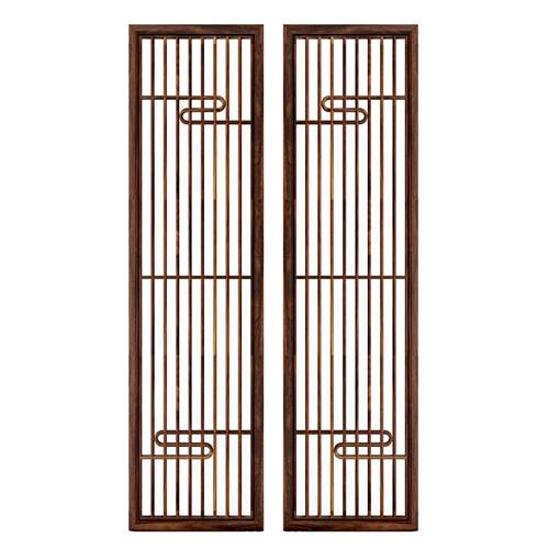 ?东阳玄木雕仿古门窗中式镂空关隔断背屏风景墙装饰格栅Fh($%px} - 图3