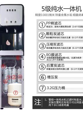 新款直销商用净水机立式管线机一体反渗透冰热直饮管线机家用过滤