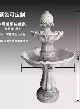 户外喷泉欧式雕塑鱼池流水庭院水景花园客厅装饰落地婚礼花园摆件