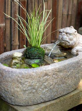 水磨坊中式貔貅招财流水摆件循环水客厅玄关茶室桌面装饰造景鱼缸