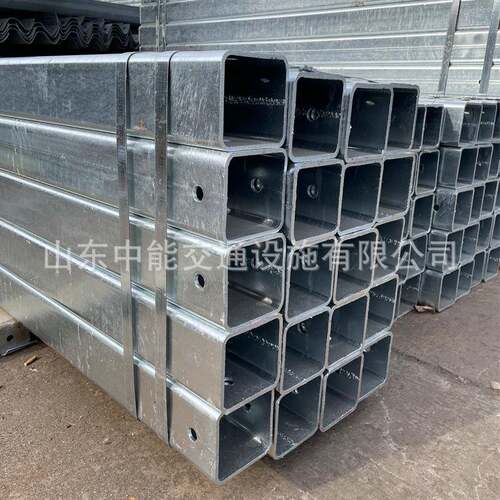 波形护栏高速公路热镀锌护栏板M型防两波三波防撞栏方管立柱厂家 - 图1