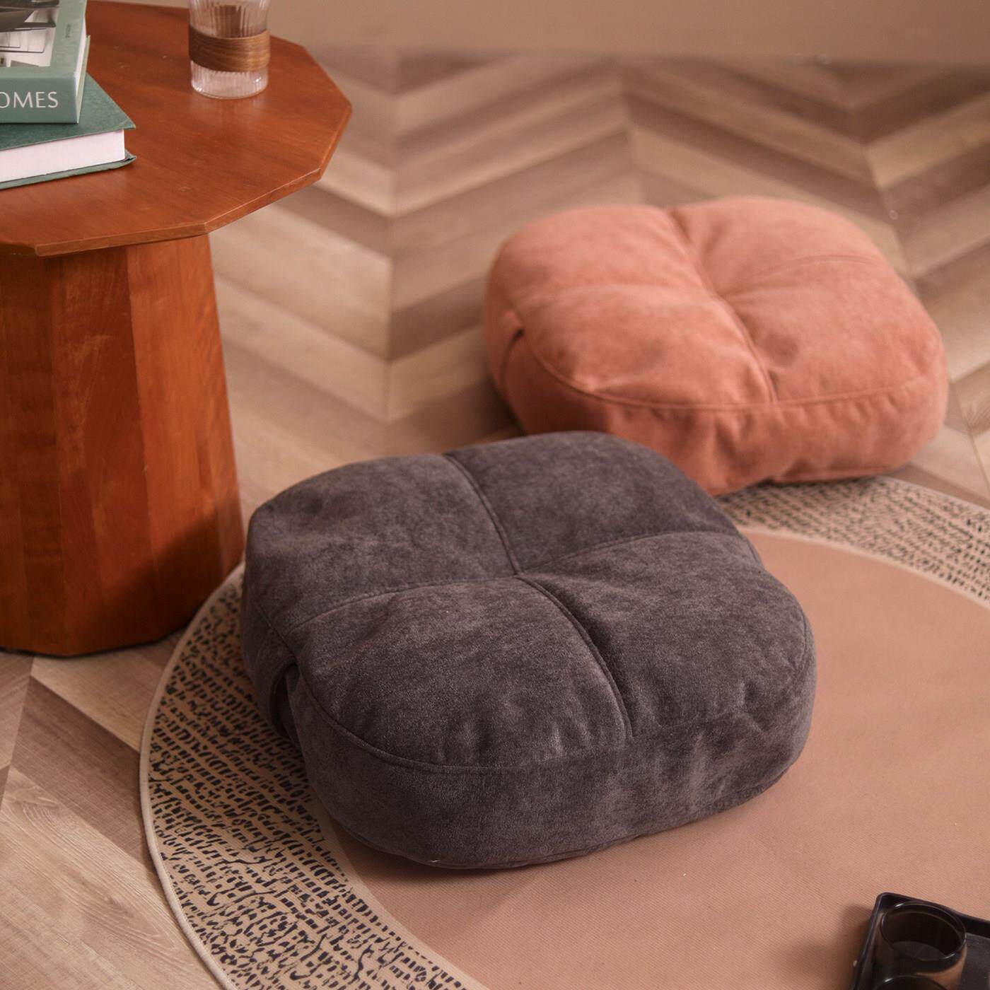 Fabric futon cushion for sitting on the ground, simple removable and washable tatami mat, bay window, living room and bedroom, thickened low stool