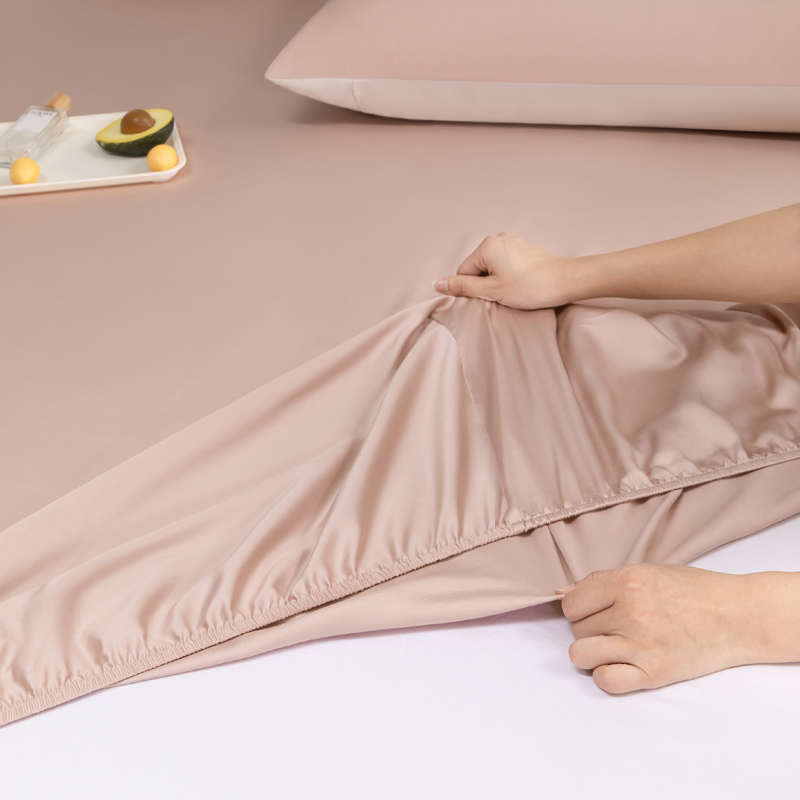 高端进口兰精天丝床笠 纯色凉感冰丝加厚床垫套床罩1.5/1.8/2m 夏 - 图3